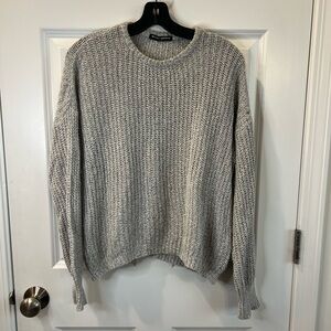 Brandy Melville Heather Gray Crewneck Sweater